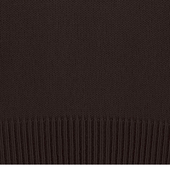 Allude Cashmere Ribkant Sweater, Mørkebrun 